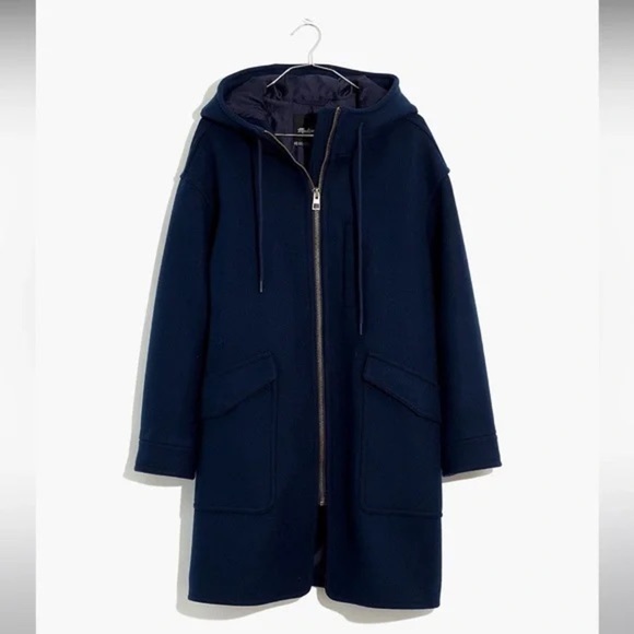 Madewell Madewell Petite Lynnford Coat in Insuluxe Fabric in Navy NB687 - Picture 1 of 3